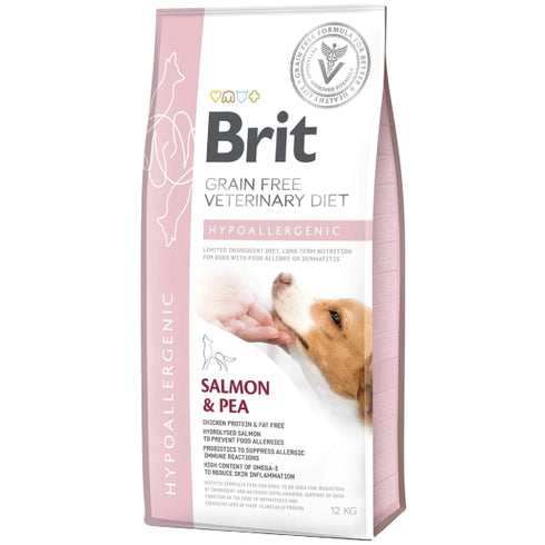 Hrana uscata pentru caini Brit Grain Free VD Hypoallergenic Reducerea intolerantei la hrana 12kg